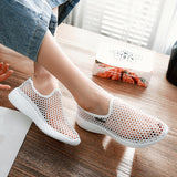 TheWetherly Women's Mesh Net Summer Flats