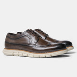 TheWetherly Men's Leather Casual Brogues